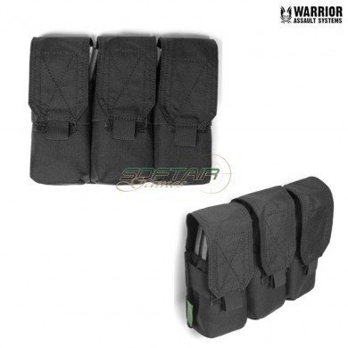 Triple magazines m4 5.56mm pouch black warrior assault systems (w-eo-tm4-blk)