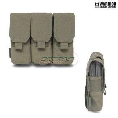 Tasca porta caricatori triplo m4 5.56 ranger green warrior assault systems (w-eo-tm4-rg)