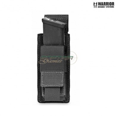 Single 9mm pistol magazine pouch black warrior assault systems (w-eo-spda-9-blk)