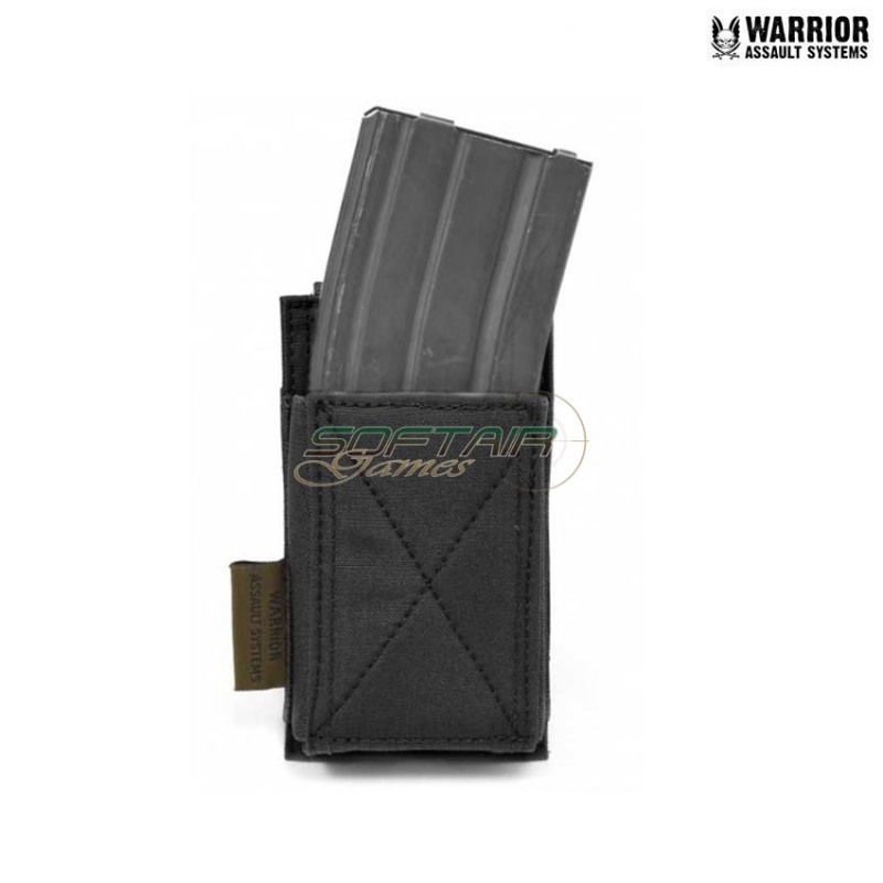 Emp single elastic magazines pouch black warrior assault systems (w-eo-semp-blk)
