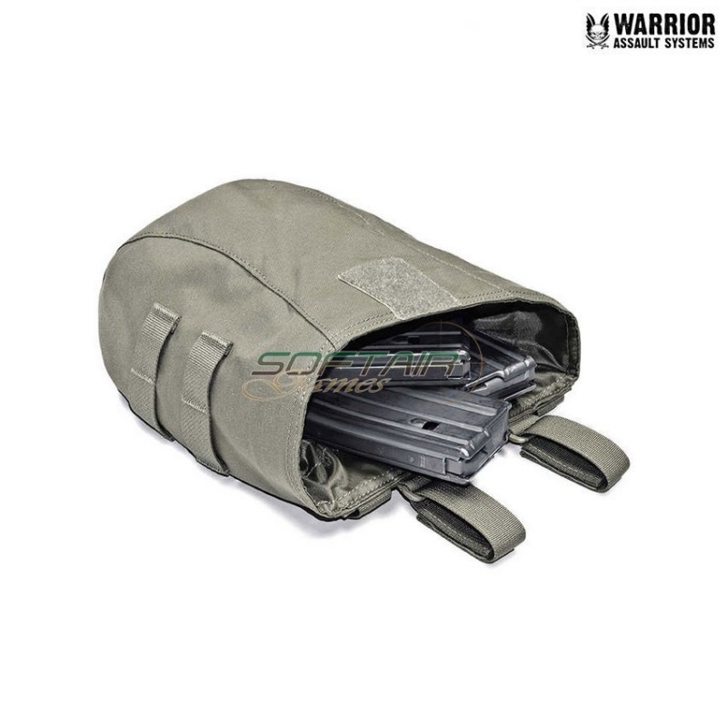 Tasca gen2 large roll up per caricatori esausti ranger green warrior assault systems (w-eo-lrudp-g2-rg)