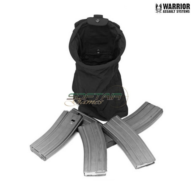 Tasca slimline folding per caricatori esausti black warrior assault systems (w-eo-slfd-blk)