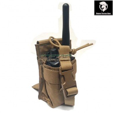 Commercial radio pouch coyote brown® badass tactical gear (btg-606-crp-01-cb)
