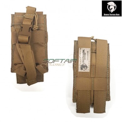 Commercial radio pouch coyote brown® badass tactical gear (btg-606-crp-01-cb)
