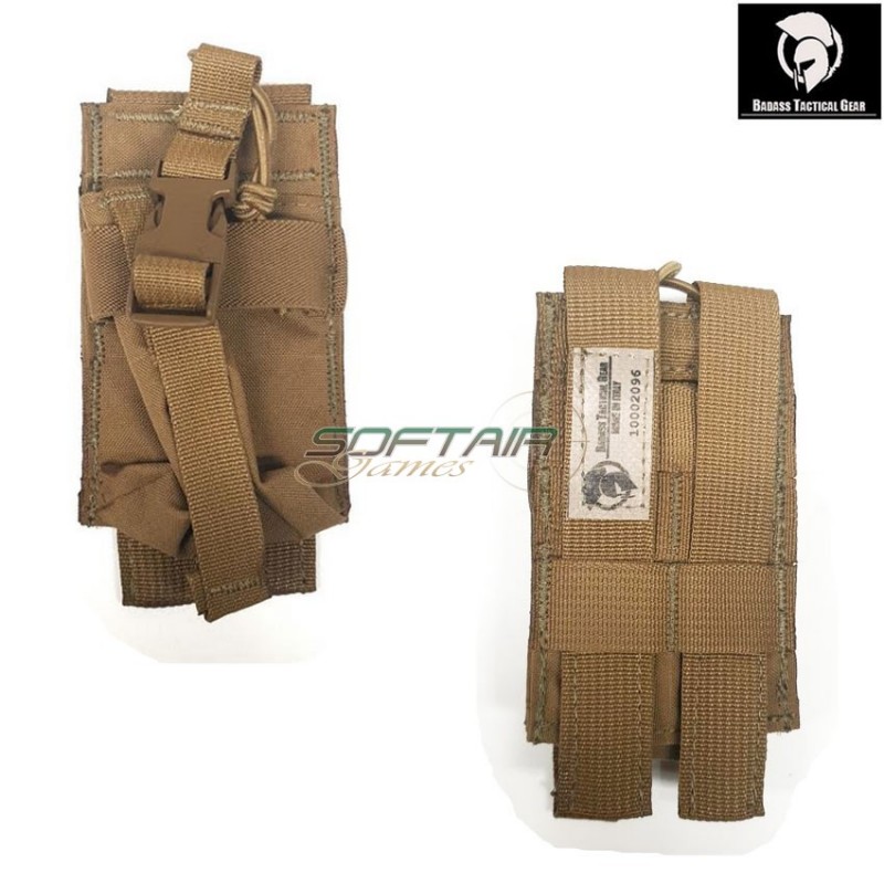 Commercial radio pouch coyote brown® badass tactical gear (btg-606-crp-01-cb)