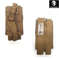 Commercial radio pouch coyote brown® badass tactical gear (btg-606-crp-01-cb)