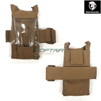 Gps 401 ftx wrist/stock covered pouch coyote brown® badass tactical gear (btg-606-gpsc-01-cb)