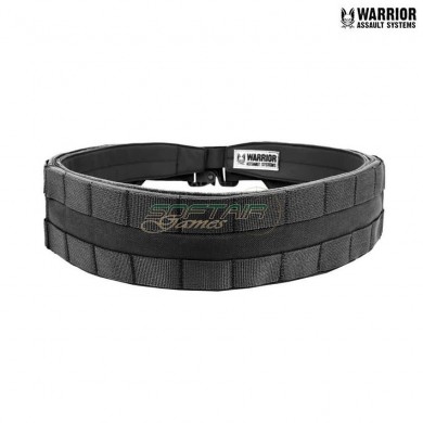 Molle black low profile belt with cobra warrior assault systems (w-eo-lpmb-b-blk)