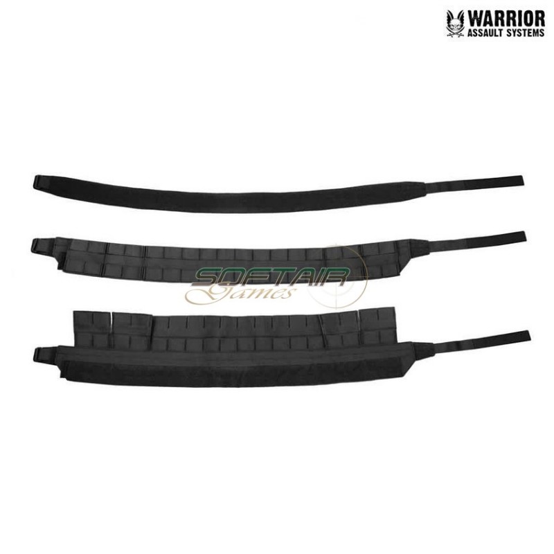 Molle black low profile belt with cobra warrior assault systems (w-eo-lpmb-b-blk)