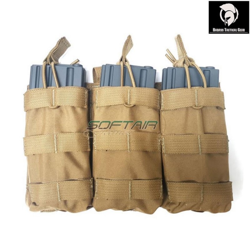 Triple 5.56 fast pouch coyote brown® badass tactical gear (btg-104-ot3-01-cb) Triple 5.56 fast pouch coyote brown® badass tactical gear (btg-104-ot3-01-cb)