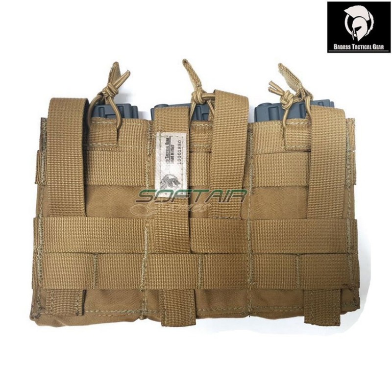 Triple 5.56 fast pouch coyote brown® badass tactical gear (btg-104-ot3-01-cb) Triple 5.56 fast pouch coyote brown® badass tactical gear (btg-104-ot3-01-cb)