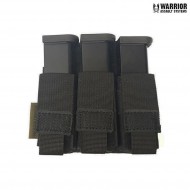 Triple 9mm pistol magazines pouch black warrior assault systems (w-eo-tpda-9-blk)