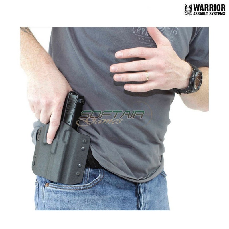 Ares kydex fondina black per glock 17/19 warrior assault systems (w-eo-ahg17-blk)