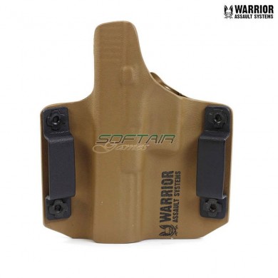 Ares kydex fondina coyote tan per glock 17/19 warrior assault systems (w-eo-ahg17-ct)