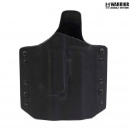 Ares kydex holster black for glock 17/19 w/x300 x400 warrior assault systems (w-eo-ahg17-sfx-blk)