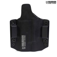 Ares kydex holster black for glock 17/19 w/x300 x400 warrior assault systems (w-eo-ahg17-sfx-blk)