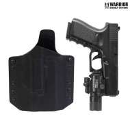Ares kydex holster black for glock 17/19 w/x300 x400 warrior assault systems (w-eo-ahg17-sfx-blk)