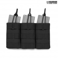 Triple Fast Open 5.56 Magazine Pouch Black Warrior Assault Systems (w-eo-tmop-blk)