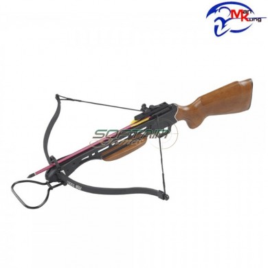 Curved crossbow 150 lbs with wooden stock man kung (mk-150a1)