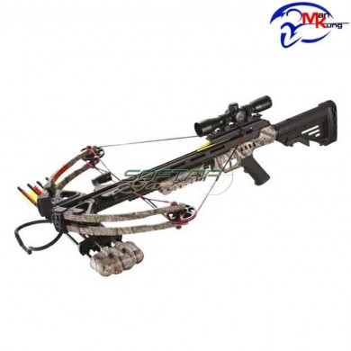 Compound crossbow 185 lbs forest camo man kung (mk-xb52gc)