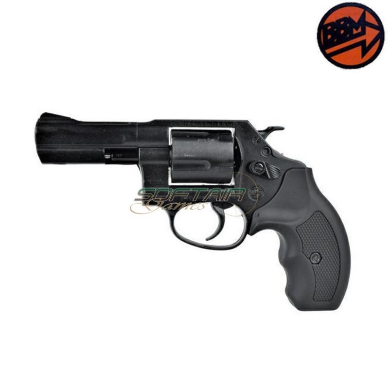 Blank Revolver New 380 Long Barrel Black Bruni (br-460)