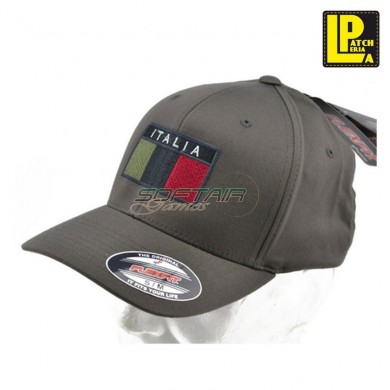 Cappello flexfit® grey italia patcheria (lp-capff009)