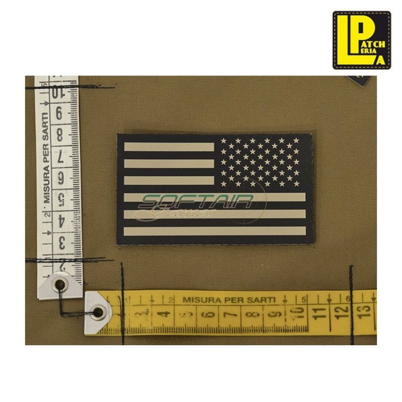 Infrared military patch ir usa flag tan reverse patcheria (lp-pir019) Infrared military patch ir usa flag tan reverse patcheria (lp-pir019)