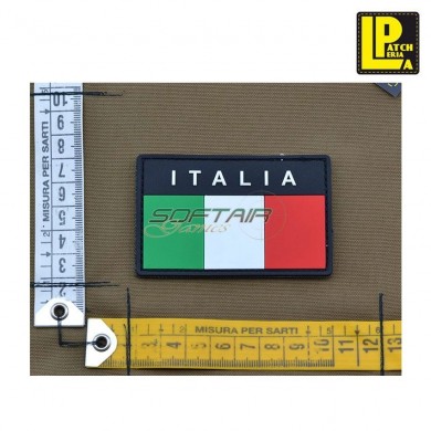 Military morale patch pvc bandiera italia patcheria (lp-ppvc079)