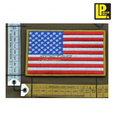 Military morale patch embroidered usa flag large patcheria (lp-prc232)