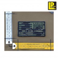 Military morale patch embroidered usa flag aor2 reverse patcheria (lp-prc282) Military morale patch embroidered usa flag aor2 reverse patcheria (lp-prc282)