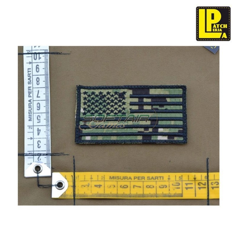 Military morale patch embroidered usa flag aor2 reverse patcheria (lp-prc283) Military morale patch embroidered usa flag aor2 reverse patcheria (lp-prc283)