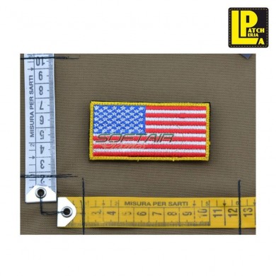 Military morale patch ricamata bandiera usa color patcheria (lp-prc287)