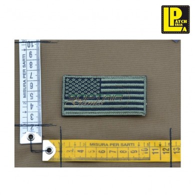 Military morale patch ricamata bandiera usa od patcheria (lp-prc288)