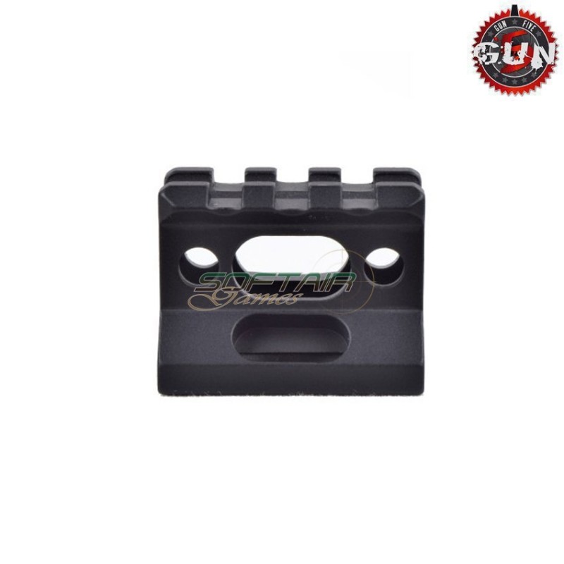1 inch black riser for 20mm rails gun five (gf-mount-h)