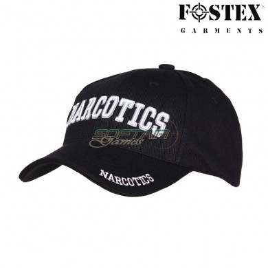 Cappello baseball narcotics black fostex (fx-215151-252-bk)