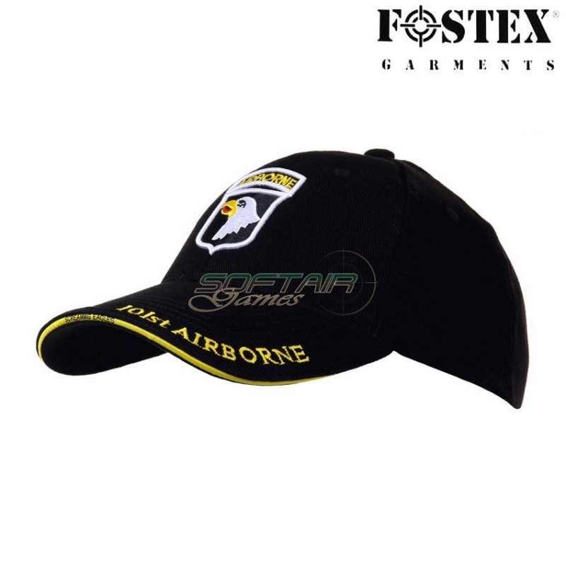 Cappello baseball 101st airborne black fostex (fx-215164-275-bk) Cappello baseball 101st airborne black fostex (fx-215164-275-bk)