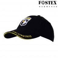 Cappello baseball 101st airborne black fostex (fx-215164-275-bk) Cappello baseball 101st airborne black fostex (fx-215164-275-bk)