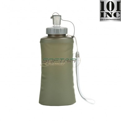 Foldable water bottle green 101 inc (inc-345313-gr)