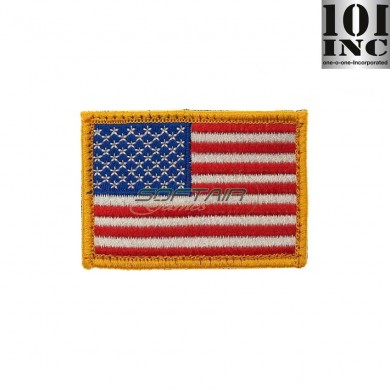 Embroidered patch usa flag color 101 Inc (inc-1043)