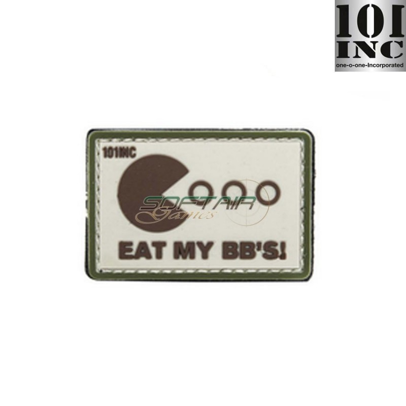 Patch 3d Pvc Eat My Bb's Sand/Green 101 Inc (inc-14065)