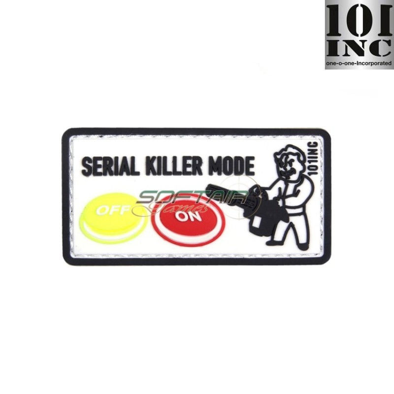 Patch 3d pvc serial killer white 101 Inc (inc-18008)