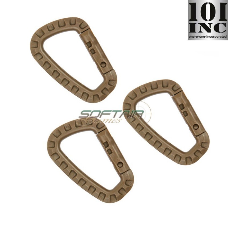 Set 3 Moschettoni Tool Wolf Brown 101 Inc (inc-259135-set-wb)