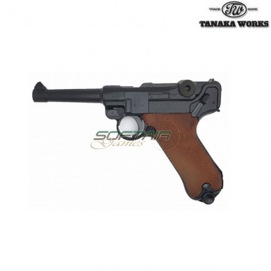 Gas pistol p08 luger 4 inch "1918 by crown / erfurt" tanaka (ta-110949)