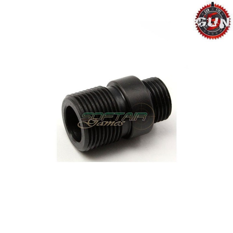 Silencer adapter for pistols we short black gun five (gf-2459-bk)
