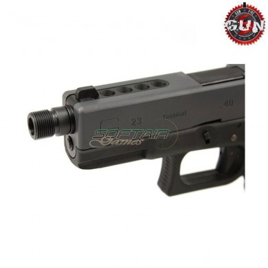 Adattatore silenziatore per pistole we short black gun five (gf-2459-bk)