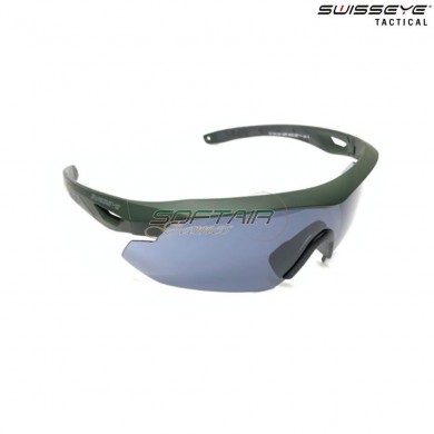 Nighthawk Glasses Rubber Green Swiss Eye® (se-40293)