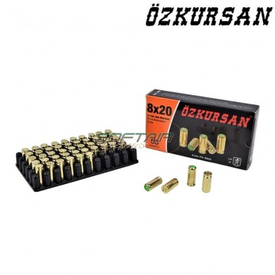 Blank Cartridges 50 Pieces Caliber 8 Ozkursan (oz-ct12)