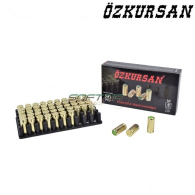 Blank Cartridges 50 Pieces Caliber 9 Ozkursan (oz-ct13)