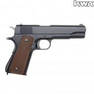 Pistola a gas blowback m1911 a1 ns2 black kwa (kwa-110956)