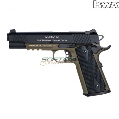 Gas pistol blowback m1911 mkiv ptp ns2 green kwa (kwa-110955)